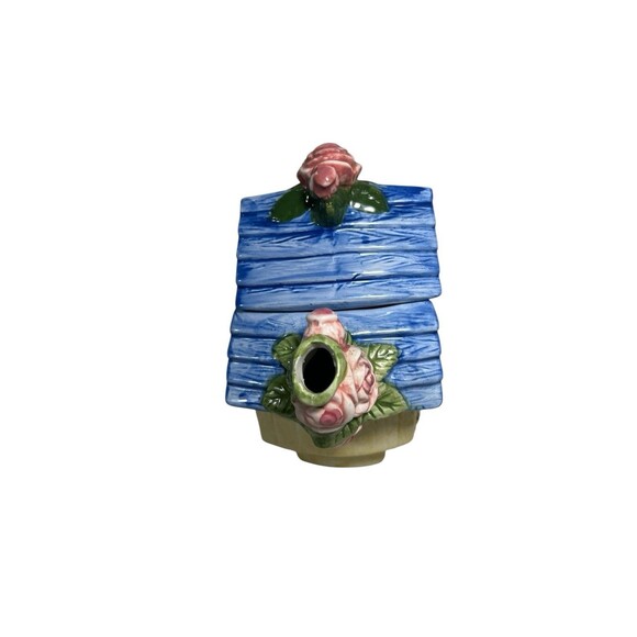 Mini Teapot Floral Bird House Ceramic Unique Spring Summer - Picture 11 of 14